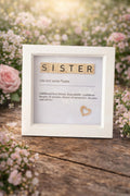 Sister box frame with meaning